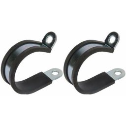 Cyclingcolors - 2x colliers de serrage métallique avec insert caoutchouc diamètre 45mm fixation