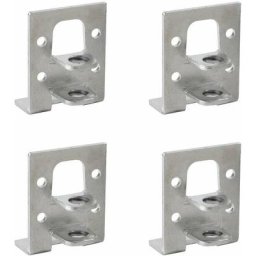 Cyclingcolors - 4x Ferrure d'assemblage universelle avec équerre support pied Fixation Meuble Lit