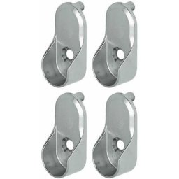 Cyclingcolors - 4x Support de tringle à visser ovale ouvert avec tenons Ø5mm diamètre intérieur