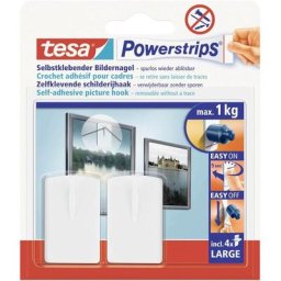 Crochet pour cadres tesa Powerstrips® tesa 58031-00020-20 blanc 2 pc(s) - blanc