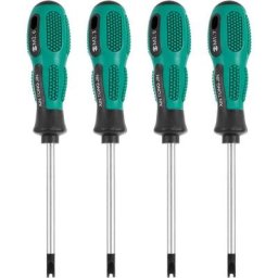 4pcs / Set Tournevis Embouts de Tournevis u Fourche magnétique vis rainurée conducteur cr-v Multi