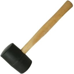 Silverline - Maillet caoutchouc noir 907 g - 598492