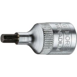 Gedore - in 20 3 6176010 6 pans intérieurs Embout de tournevis 3 mm 1/4 (6.3 mm)