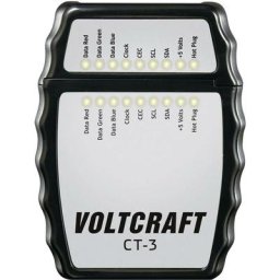 Testeur de câbles CT-3 Voltcraft CT-3 Convient pour Câble hdmi de type a, hdmi 1.0, 1.1, 1.2, 1.2a