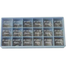 Assortiment de barrettes à ressort 900 pièces Toolcraft 820925 1 set