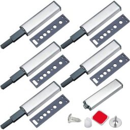 Push to Open Aimant Porte Placard Jiayi 6 Pièces Métal Loquet Magnetique Push Open Poussoir Placard