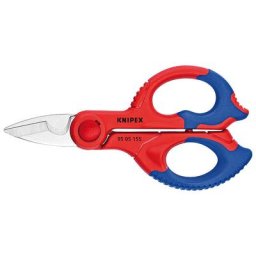 Ciseaux d'électricien Knipex 155mm - Gainage bi-matière - Tranchant en Inox - ( Prix pour 1 )