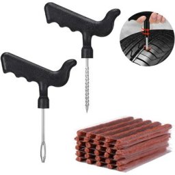32 Pièces Kit de Réparation de Pneu,Outils Pro Plus Mèches Autovulcanisantes Tubeless,kit de