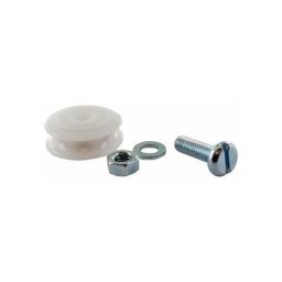 Outdoor Power Sport - Jeu de 2 roues universelles Ø28mm pour porte de serre coulissante.