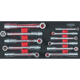 KSTOOLS - Module de clés à pipe débouchées - 6 pans, 11 pièces - 713.2011