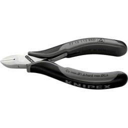Pince coupante de côté pour l'électronique esd Knipex 77 12 115 esd modèle tête ronde sans biseau