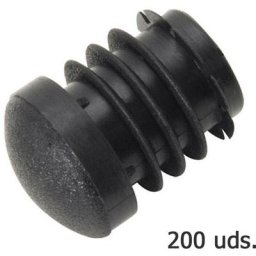 Wolfpack - Embout Intérieur Rond Plastique Noir Pour Tube Extérieur ø 20 mm. Sac 200 Unités