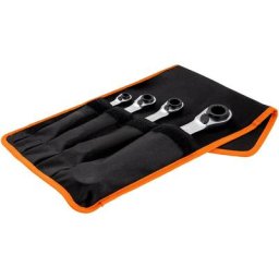 Bahco - Jeu de clés polygonales à cliquet 4 en 1 (4 pcs) S4RM/4T