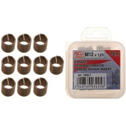 Inserts Taraudées De Rechange M12 X 1,25 Mm 10 Pièces Bgs 1959-7