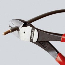 Pince coupante diagonale à forte démultiplication avec facette Knipex 74 02 250 250 mm 1 pc(s)