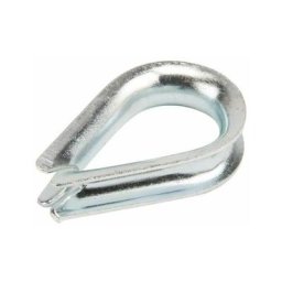 Cyclingcolors - Cosse-cœur 19mm acier zingué pour câble acier métallique serre support fixation
