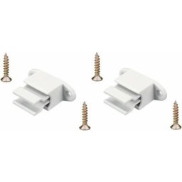 2x Clip bloqueur de manivelle volet Roulant réglable blanc Support Guide Manette Plastique 14mm
