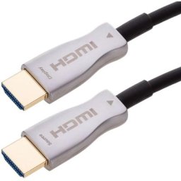 Câble hdmi 2.0 de 80 m avec connecteurs fibre optique Ultra hd 4K hdmi-a mâle, noir