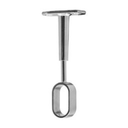Support plafond pour penderie ovale réglable, zamak chromé CIME