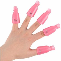 10 Pcs Professionnel En Plastique Acrylique Nail Art Dissolvant Clips UV Gel Wrap Cleaner Soak Off