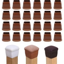 Ensemble de 24 pièces, protège-pieds de chaise, convient aux diamètres 25-37 mm, protège-pieds de
