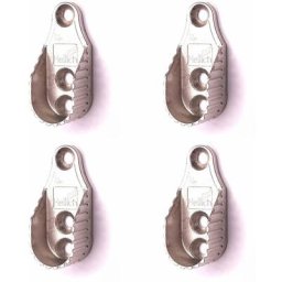 Cyclingcolors - 4x Support de tringle à visser ovale ouvert diamètre intérieur 15,2mm en zinc