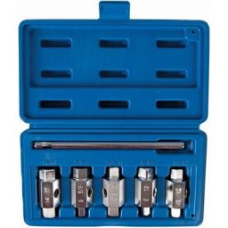 Silverline - coffret de douilles, embouts de vidange 6 pieces
