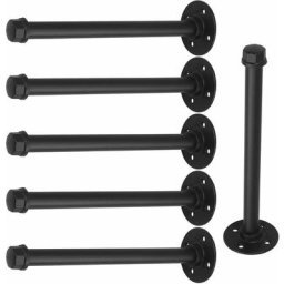 6 x étagère support plateau support support mural console rétro tuyau de fer