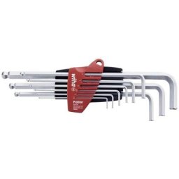 369S9 jeu de clés coudées 6 pans à tête sphérique support de rangement prostar - Wiha