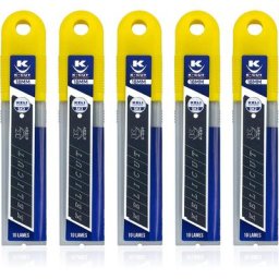 Keli - Lot De 50 Lames 18mm Black Blade Sk2 - Durée De Vie 3 Fois Supérieure, Gravure Laser