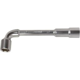 Ks tools - Clé à pipe débouchée ks CHROMEmat 17mm 6x6 pans - 517.0417
