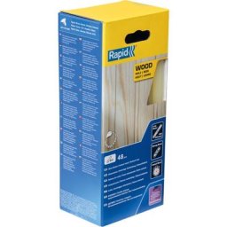 Rapid - Colle Bois & Dérivés - 190mm x 48 sticks (env. 880g) - Boite