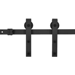 Vidaxl - Kit de quincaillerie de porte coulissante 183 cm Acier Noir Noir
