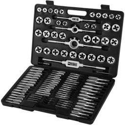 Jeu de Tarauds et Filieres de Filetage 110PCS M2-M18 Kit Tarauds et Matrices Metrique en Tungstene