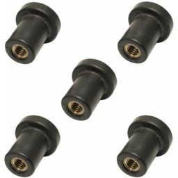 Cyclingcolors - 5x écrou caoutchouc M8 silent bloc voiture moto carenage pare brise
