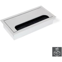 Passe-câbles Quadrum pour table, rectangulaire