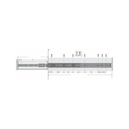Hettich - Coulisse à billes ka 5632 - Longueur : 600 mm - Profondeur intérieur de caisson mini :