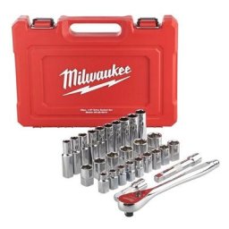 Milwaukee - Set de 28 douilles et cliquets 1/2 4932471864
