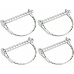 4x goupille à arceau diamètre 8mm x longueur 45mm rapide acier clip circlip remorque vélo tracteur
