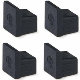 4x cache poussière universel port USB et RJ45 silicone noir 8,5mm ordinateur PC bouchon capuchon