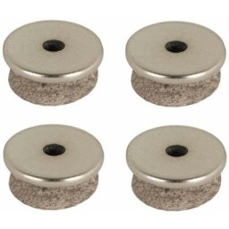 Cyclingcolors - 4x patin feutre 20mm rond acier chromé à visser pied table chaise meuble protection