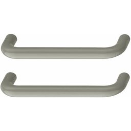 Cyclingcolors - 2x poignée de meuble delrin 10mm entraxe 96mm porte cuisine salle de bain, gris