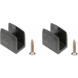2x Clip bloqueur de manivelle volet Roulant noir Support Guide Manette Plastique 15mm - 18mm