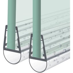 Joint de douche 60cm joint de remplacement porte de douche pour verre épaisseur 4-6mm déflecteur