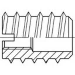 Toolcraft - Insert à écrou 144017 M3 8 mm acier 100 pc(s)