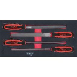 Ks Tools 713.3004 Module de 4 Limes demi-douces