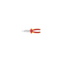Elek.-Installationsz. L.200mm VDEschwarz atram. Kopf o.Öffnungsfeder Knipex
