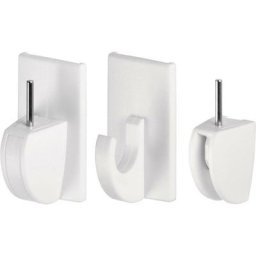 Vario crochets à rideaux ''power-strips'' 4 pièces 58034-00007-01 - Tesa