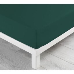 Drap Housse 100 % Coton - Lina - 90x190cm - pétrole.