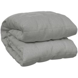 Vidaxl - Couverture lestée Gris 135x200 cm 10 kg Tissu Gris